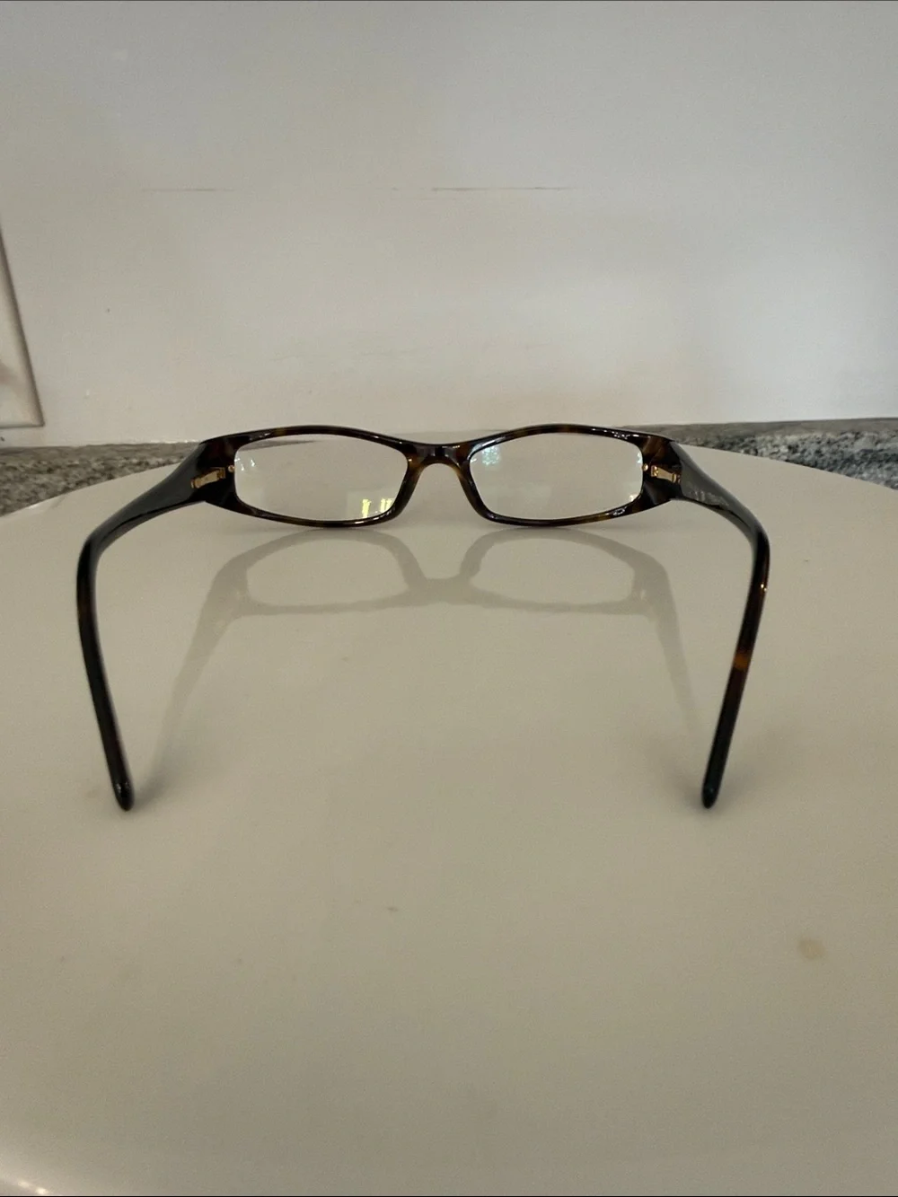 Prada Tortoiseshell prescription Glasses with Gold Accent